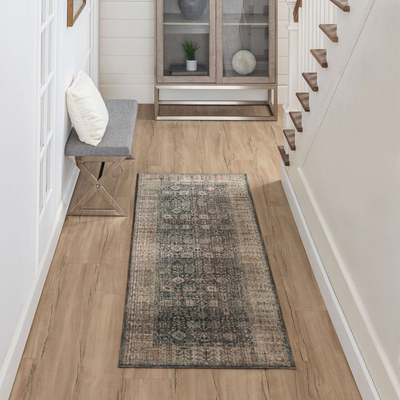 Tapis en laine Karastan Rugs Grasole, Tapis de couloir 2 pi 7 po x 7 pi 3 po