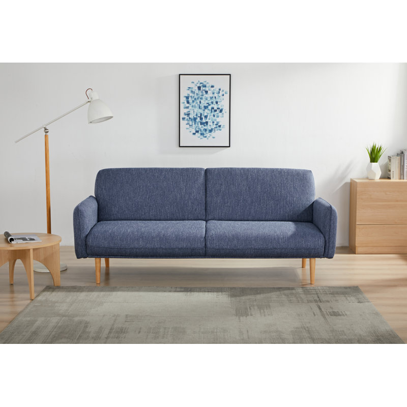 Resten Fabric Click-Clark 3-Seater Sofa Bed, Navy