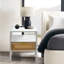 Table de bout en rotin avec prise de courant et ports USB-89056286-98288787