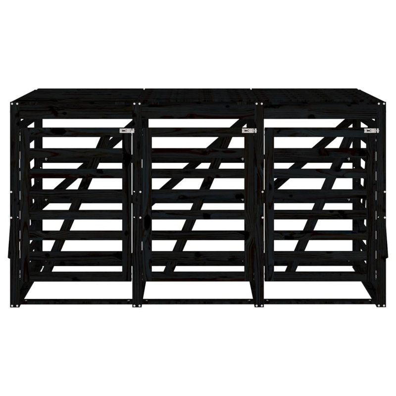 Nedyo Triple Bin Store, Black