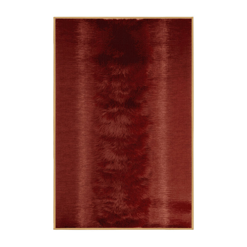 Machine Washable Solid Brown Area Rug, Runner 2' x 4'