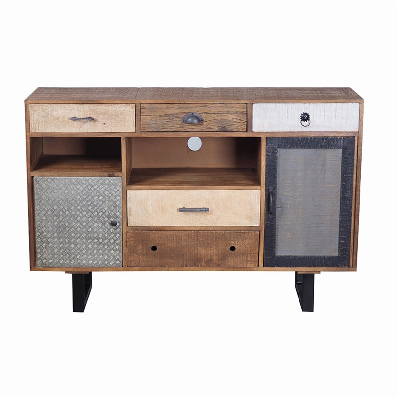 Versatile Rustic Kitchen Island for Storage and Functionality