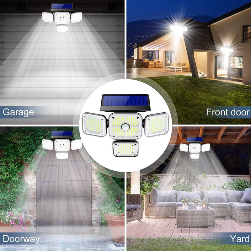 Solar Power Outdoor Flood Light  with Motion Sensor Lights