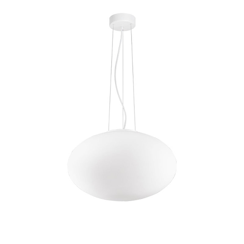 Candy 1 - Light White Sphere Pendant, 238cm H x 40cm W x 40cm D