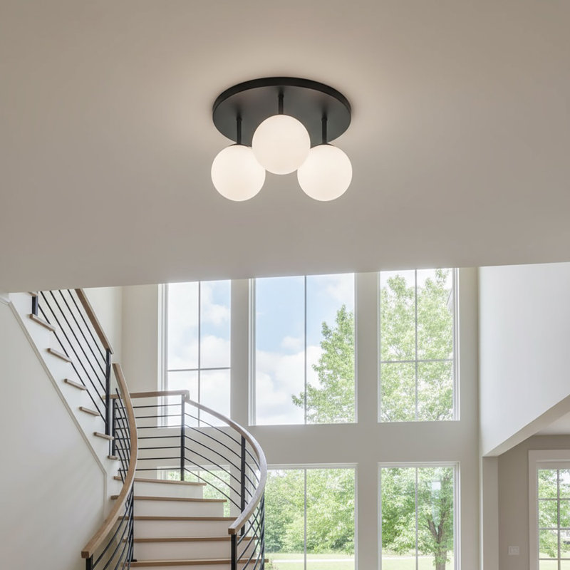 Plafonnier semi-encastré 3 lumières Comet