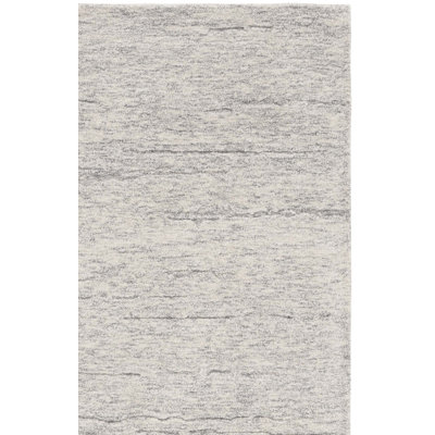 Missouri Ebony Hand Tufted Wool Abstract Rug
