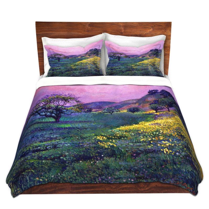 Ensemble de housse de couette DiaNoche en microfibre par David Lloyd Glover - Wildflower Fields