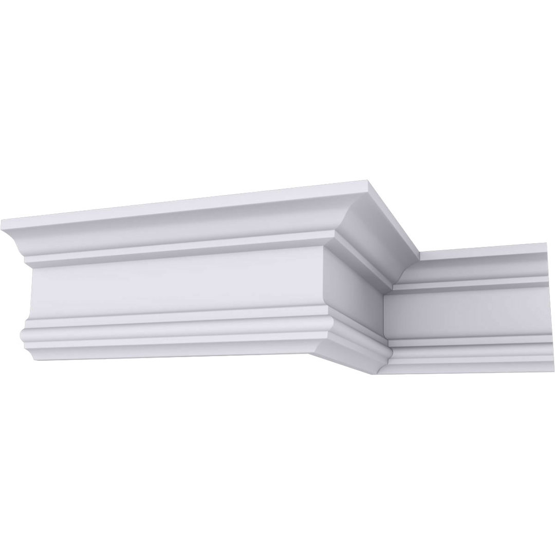 4"H x 2 1/4"P x 4 1/2"F x 94 1/2"L Holmdel Traditional Smooth Crown Moulding Ekena Millwork