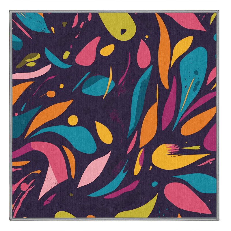 Glow Circuit Rug, Square 6'