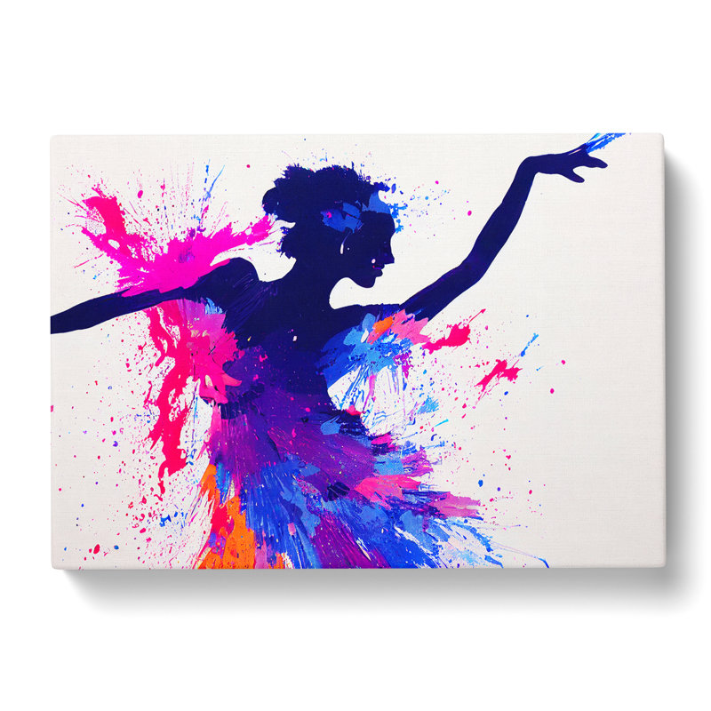 Woman Dancer Painted Vol.3 Abstract - Wrapped Canvas Print