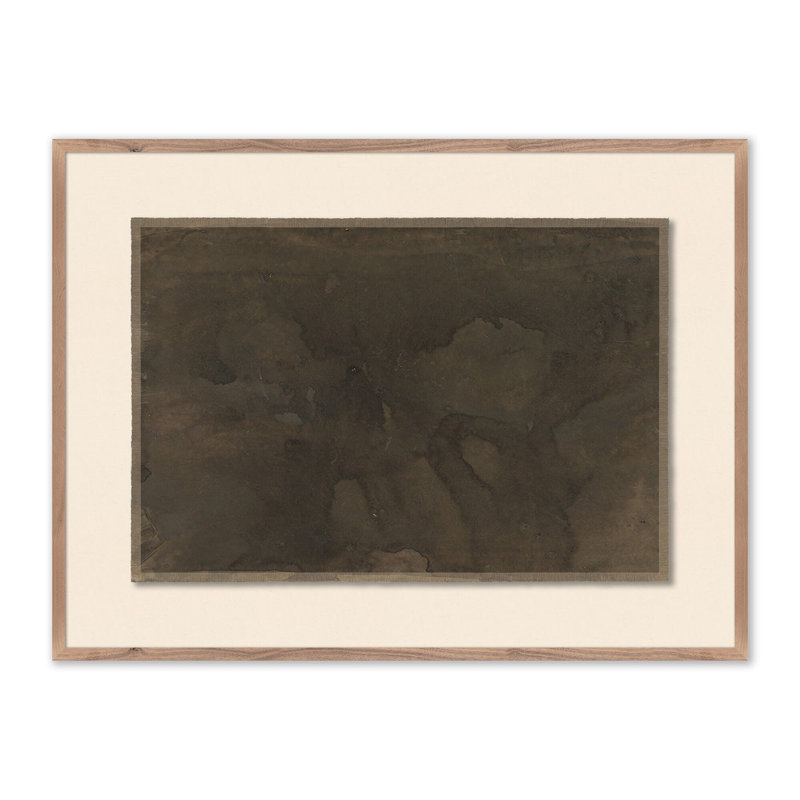 Liminal Space. No. 5 Framed Painting Canvas, Rustic Walnut