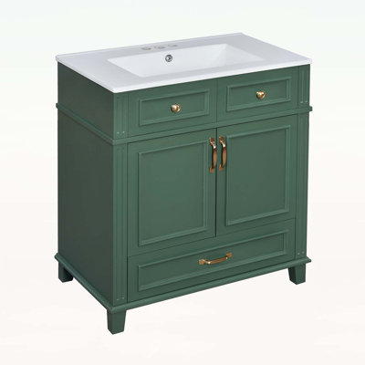Charmant meuble-lavabo en bois durable avec rangement pratique