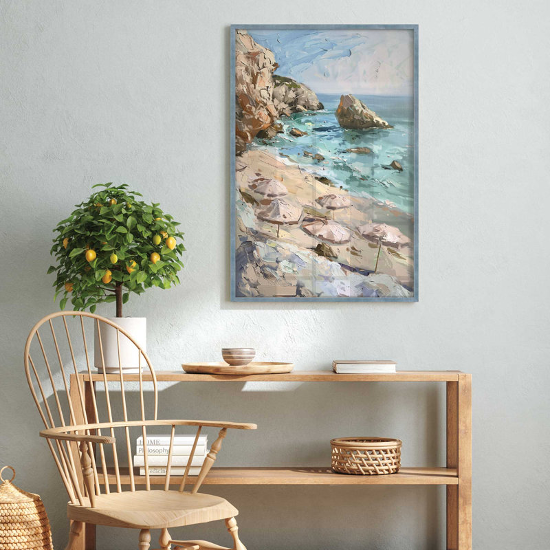 " Serene Vista " by Azure Artisanal Studio, Electric Sky, 17" H x 13" W x 1.375" D