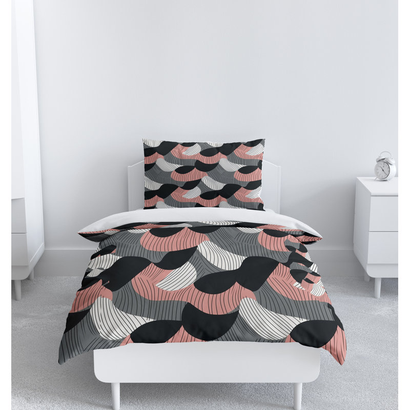 Abstract Duvet Cover, King Duvet Cover + 2 King Shams