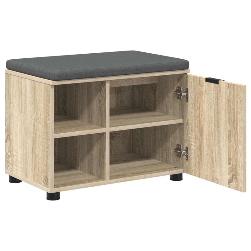 Storage Bench, Sonoma Oak, 46cm H x 60cm W x 38cm D