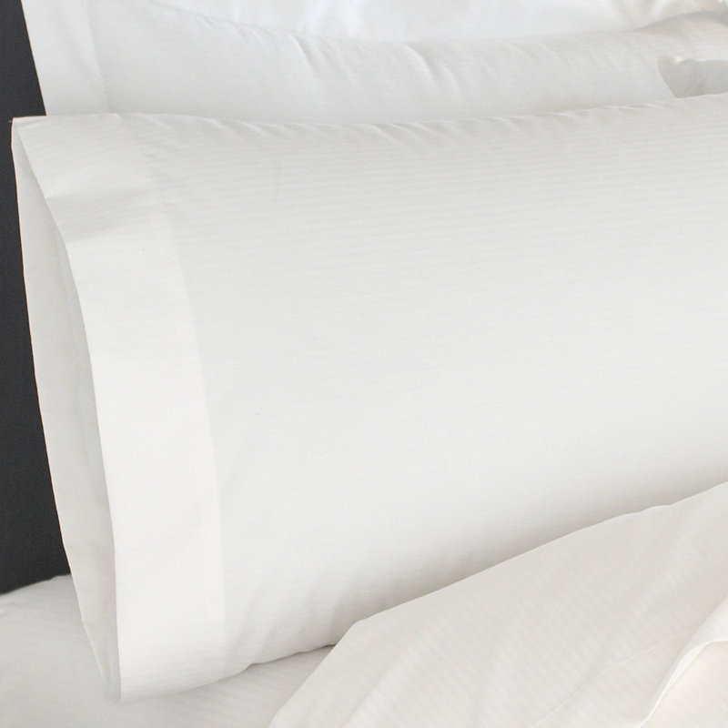 T-250 5 MM Satin Striped Cotton Blend Pillowcase 12 PK By Rifz, King