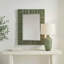 Miroir vert olive Quincey