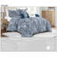 Ensemble de couette 5 pièces vintage à motif cachemire floral jacquard texturé-136279269