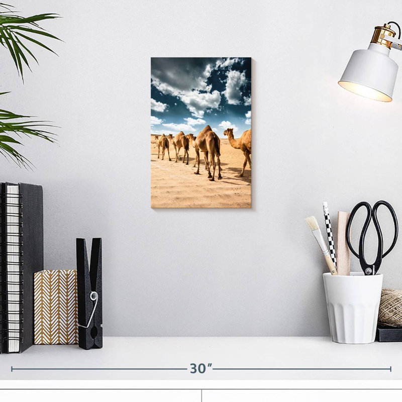 Brampt Desert Camels, 12" H x 8" W