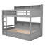 Bunk Bed With Built-In Shelves Beside Both Upper And Down Bed And Storage Drawer-1506674658