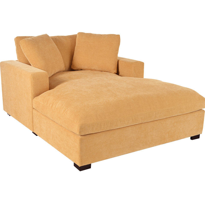Siège confortable surdimensionné de 53,5 po x 70,9 po - Structure, pieds en bois massif, tissu doux, design classique, chaise relax 53,5 po x 70,9 po, élégance et style relaxant