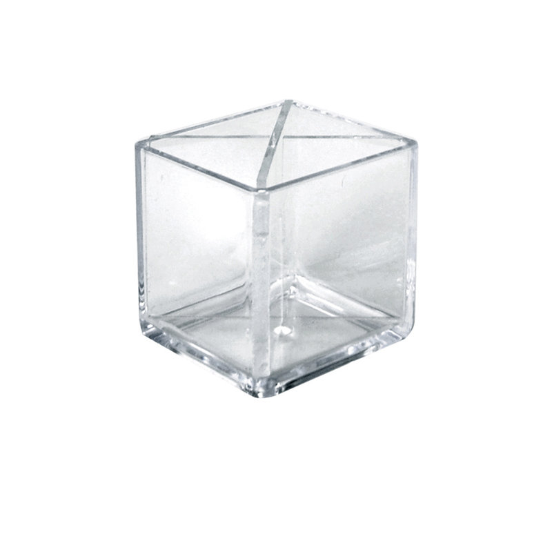 4" Cube Pencil Holder with Divider, 2-Pack
