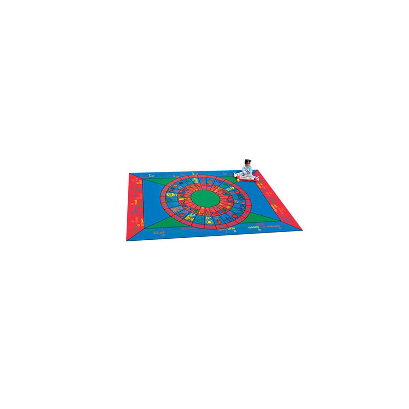 Tapis éducatif avec jeu de mots, Rectangle 5 pi 4 po x 7 pi 8 po