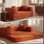 Convertible Sleeper Sofa With Removable Armrests, Corduroy Fabric Sofa Couch, No Assembly Required For Living Room, Dorm, Studio-854940598-849271567
