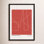Geometric Abstraction In Red by Romina Gadler
