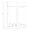 Rankine Manufactured Wood Wardrobe-2071467981-2071467982
