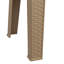 Table de bout carrée en plastique pour patio - 17,75 po - Plateau de table en faux planches beige - Ensemble de 4-779786161-556412247
