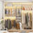 Seward  62-96 Inch Hanging Closet System With Hanging Rod (Can Be Cut to Fit)-1918371394