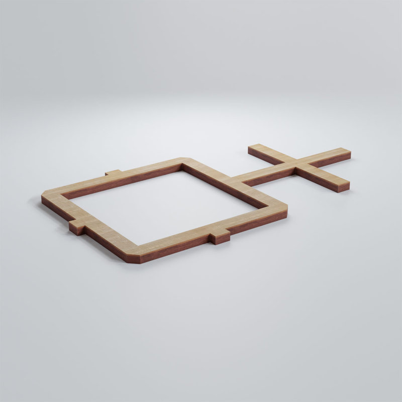 Panneaux muraux Carlisle, Hickory, H 11 3/8 po x l 19 7/8 po x P 3/8 po
