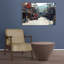 «Bustling City Street Vibrant Abstract Contemporary City Mountain», reproduction d'art murale-1547276417