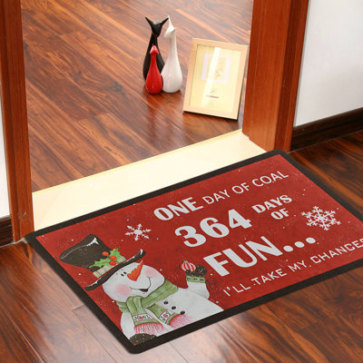 Ampthill Non-Slip No Pattern Christmas Doormat
