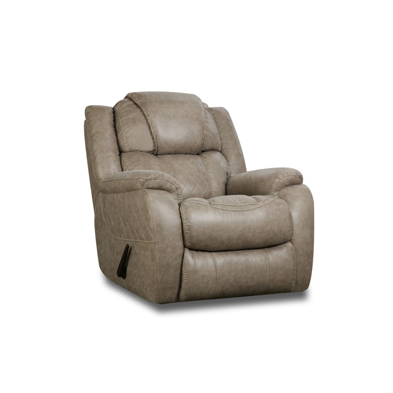 Fauteuil inclinable Armandino, Polyester brun clair