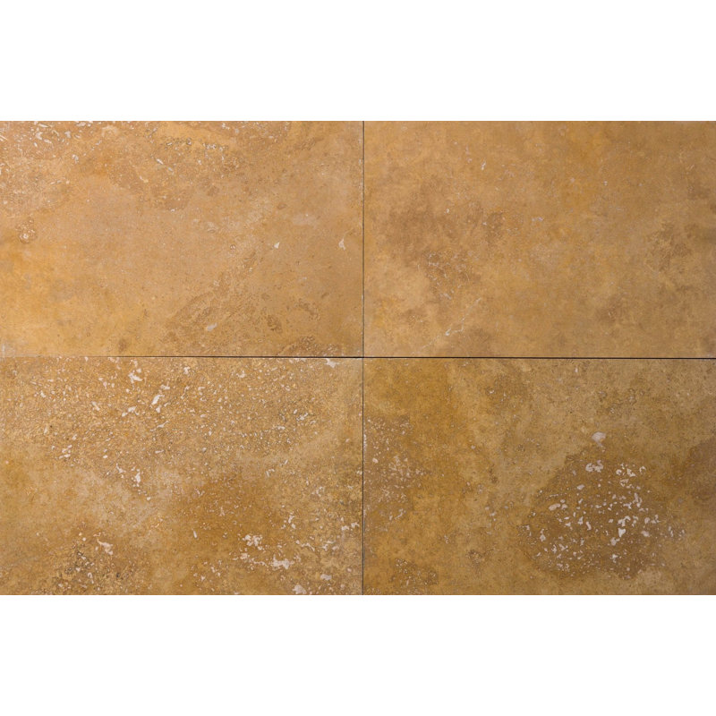 Noche 12" x 12" Travertine Stone Look Wall & Floor Tile
