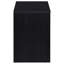 Table de chevet noire à 2 tiroirs avec lumières DEL et ports de chargement USB | Idée de cadeau-3784794