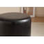 30cm Small Round Faux Leather Upholstered Ottoman-1061551666