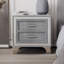 Velvet Solid Wood Nightstand-2053335450