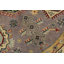 Tapis oriental en laine mauve tribal noué à la main 5 pi 10 po x 5 pi Kazak Kazak