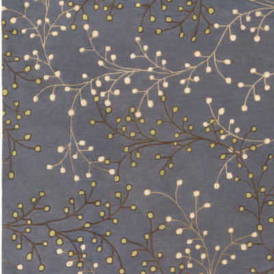 Elsberry Hand Tufted Wool Floral Indoor Rug