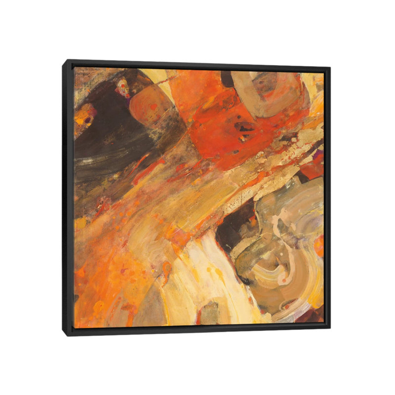 «Moab», reproduction d'art sur toile tendue, H 18 po x l 18 po x P 1,5 po, Toile avec cadre noir, Pas de tapis