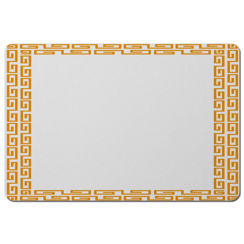 Garo Wood, Polyester Geometric Rectangle Placemat
