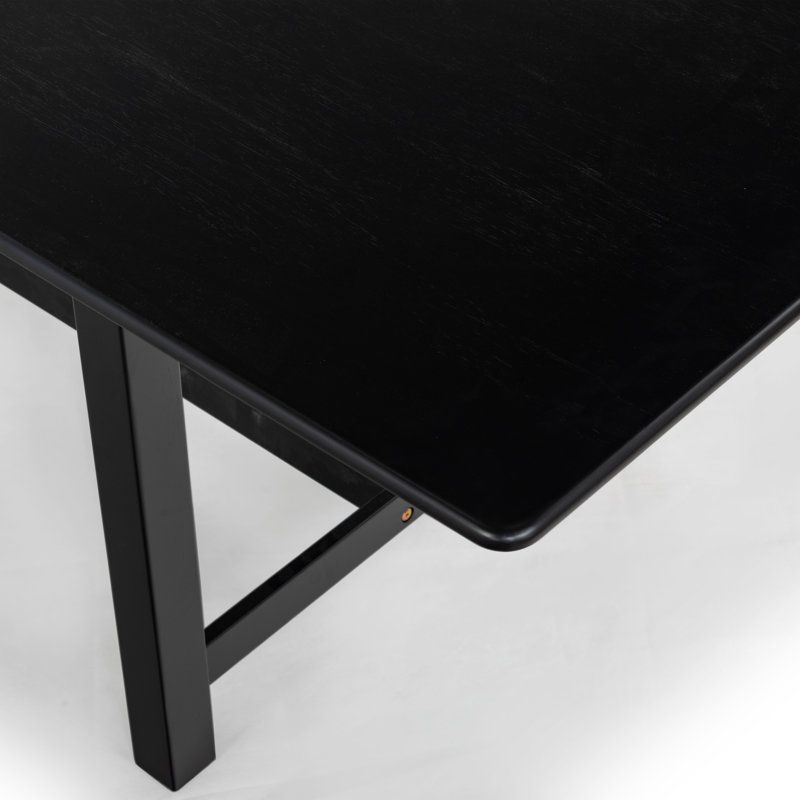 Rhylee Extendable Dining Table, Black