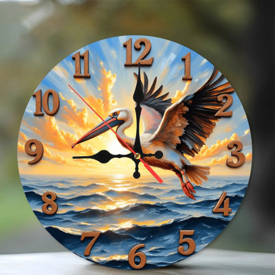 Horloge murale oiseau