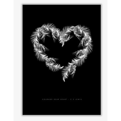 C S Lewis Courage Dear Heart - Print