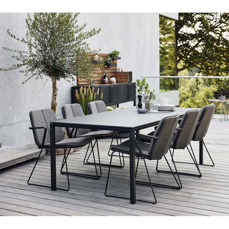 Vision Patio Dining Armchair, Dark Gray