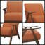 Fauteuil d'appoint en tissu rétro avec siège et dossier en bois massif rétro-222960399-222960396