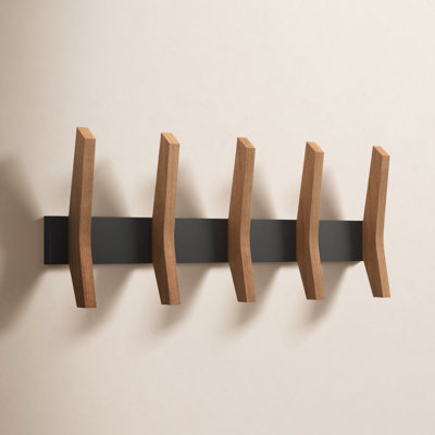 Sifford 5-Hook Solid Wood Coat Rack